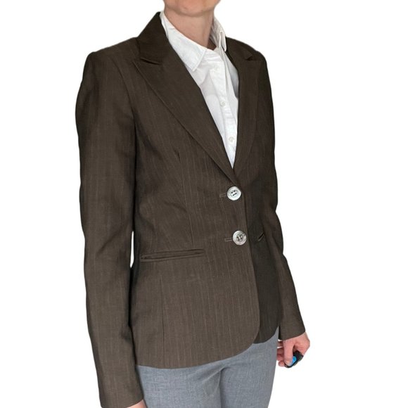 TALL Long Tall Sally UK Linen Blend Blazer Sz UK 10 (US 6) - Picture 3 of 15